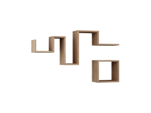 Étagère murale en bois "Follow" - 116 x 20 x 45 cm - Marron