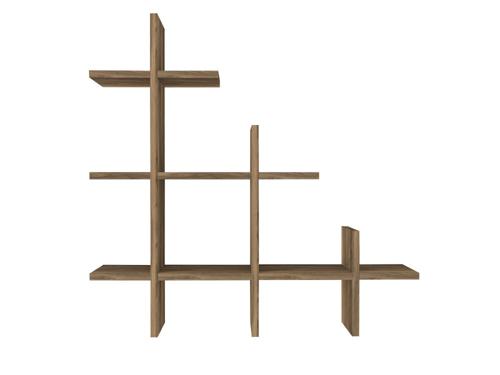 Étagère murale en bois "Juke" - 76 x 18 x 80 cm - Marron