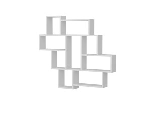 Étagère murale en bois "Parola" - 115 x 15 x 103 cm - Blanc