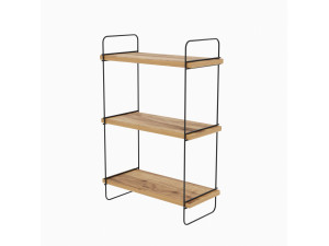 Étagère murale en bois "Pulalis" - 40 x 20 x 66 cm - Beige