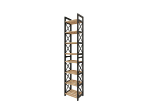Étagère multifonctionnelle en bois "Mini" 23 x 18 x 128 cm - Noir