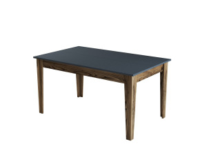 Table de repas en bois "Milan500" - 145 x 88 x 75 cm - Gris anthracite