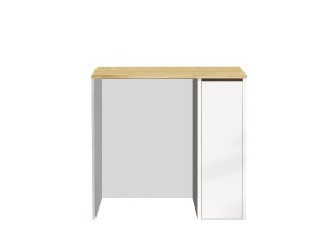 Meuble de salle de bain pour lave-linge en bois "SA1" - 93 x 60 x 88 cm - Blanc