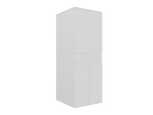 Meuble Machine à Laver "Neve 70" - 70 x 73 x 193 cm - Matte White
