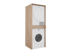 Meuble Machine à Laver "Linfa 70" - 70 x 73 x 193 cm - Oak