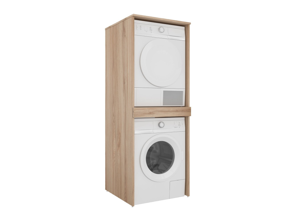 Meuble Machine à Laver "Linfa 70" - 70 x 73 x 193 cm - Oak
