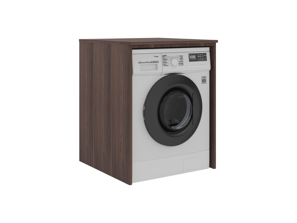 Meuble Machine à Laver "Bosco 70" -  cm - Dark Walnut