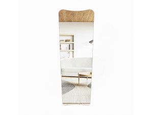 Miroir cheval en bois "Vitros" - 55 x 2 x 150 cm - Transparent