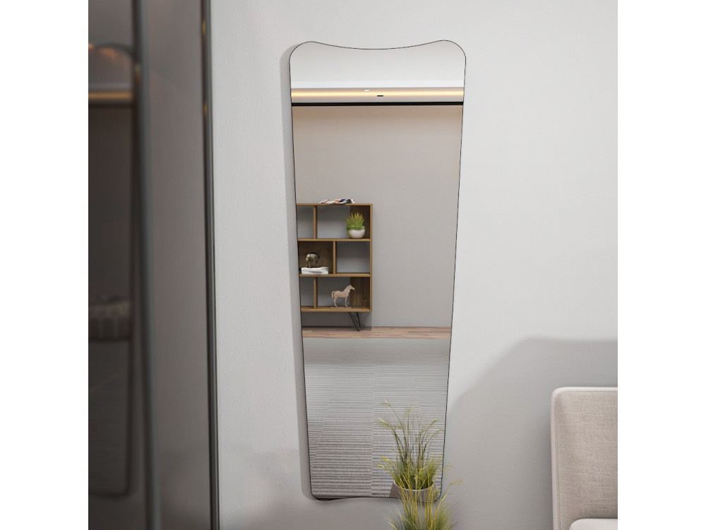 Miroir cheval en bois "Vitros" - 55 x 2 x 150 cm - Transparent