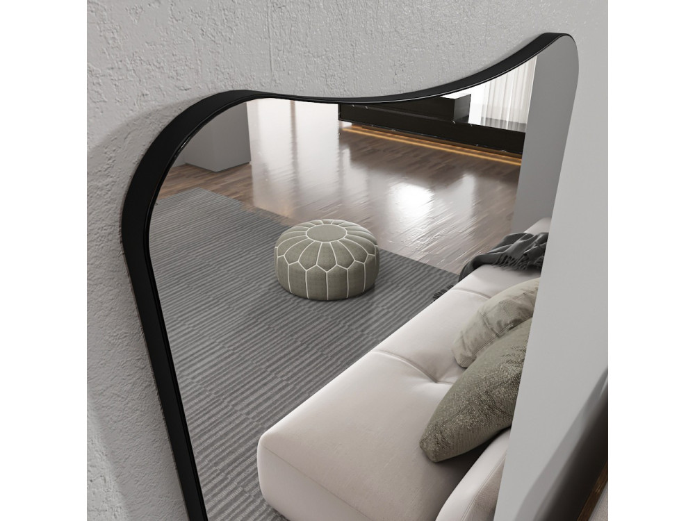 Miroir cheval en bois "Vitros" - 55 x 2 x 150 cm - Transparent