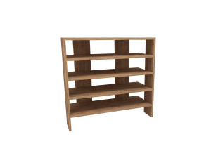 Meuble à chaussures en bois "Sargel " - 75 x 31 x 72 cm - Marron