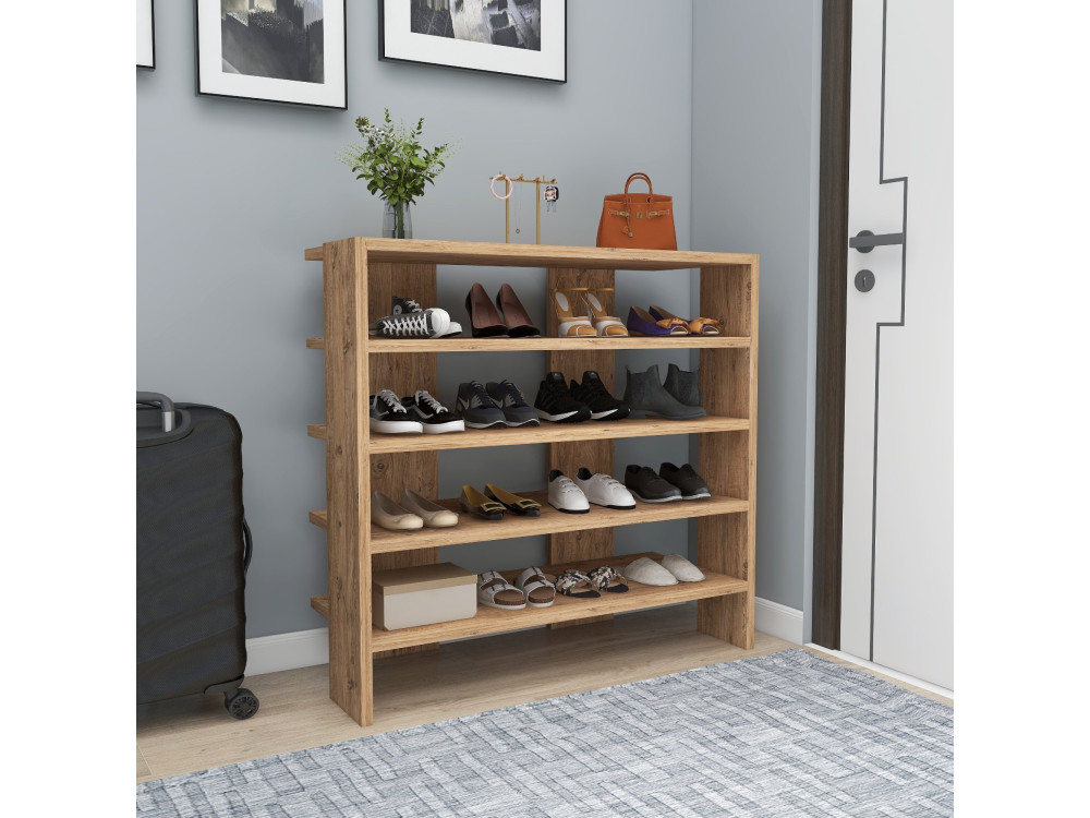 Meuble à chaussures en bois "Sargel " - 75 x 31 x 72 cm - Marron