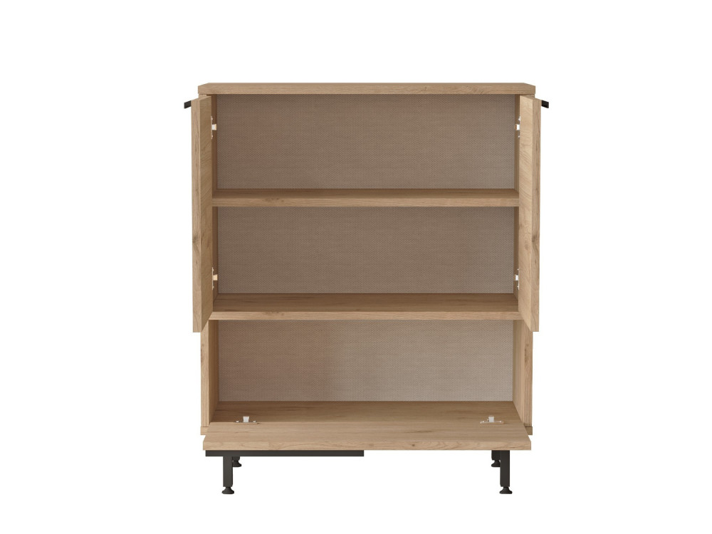 Meuble à chaussures en bois "Calvin" - 74 x 35 x 90 cm - Marron