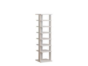 Meuble à chaussures en bois "Ayka" - 30 x 30 x 110 cm - Blanc
