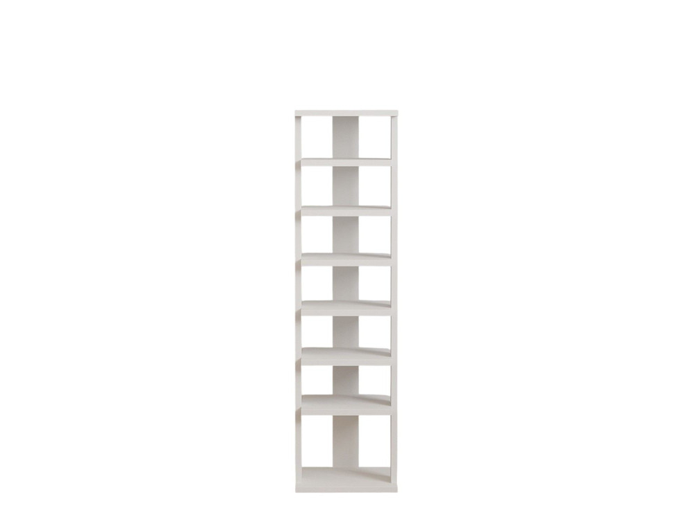 Meuble à chaussures en bois "Ayka" - 30 x 30 x 110 cm - Blanc