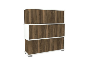 Meuble à chaussures en bois "Napolyon" - 90 x 30 x 93 cm - Marron
