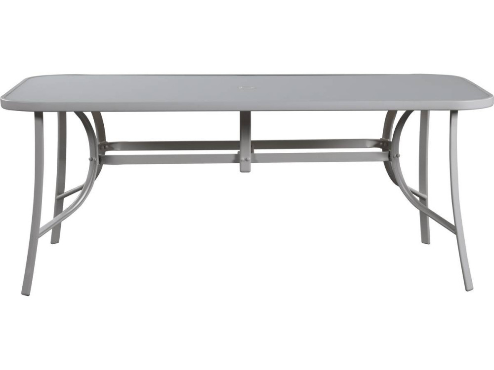 Table et chaises de jardin en textilène "Cordoba XL 180" - Phoenix - 8 places - Taupe