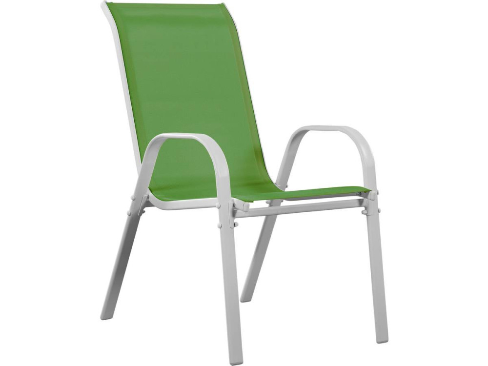 Table et chaises de jardin en textilène "Cordoba XL 180" - Phoenix - 8 places - Vert
