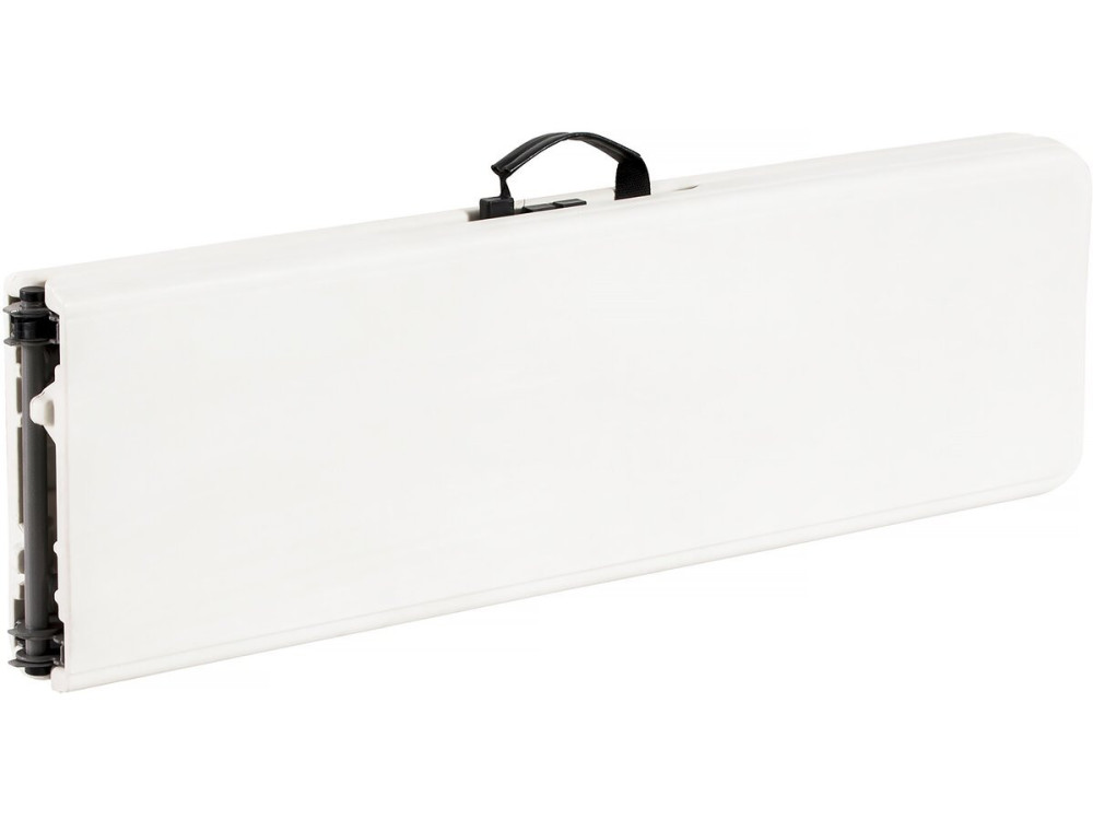 Ensemble Table de jardin pliante + 2 Bancs pliants " Foldy" - Blanc