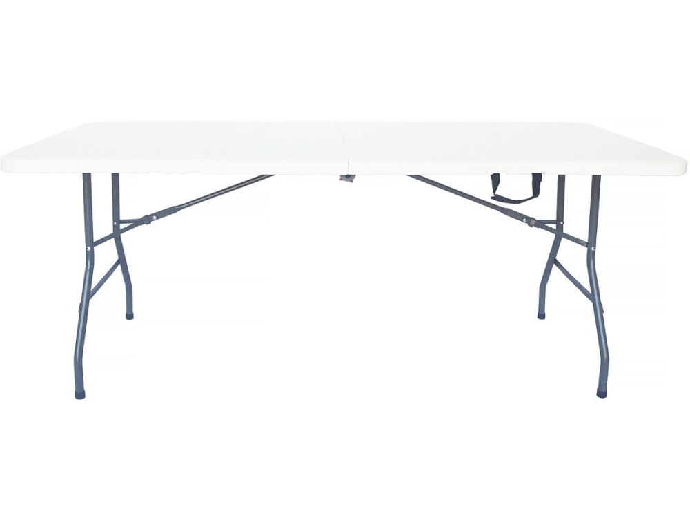 Ensemble Table de jardin pliante + 2 Bancs pliants " Foldy" - Blanc