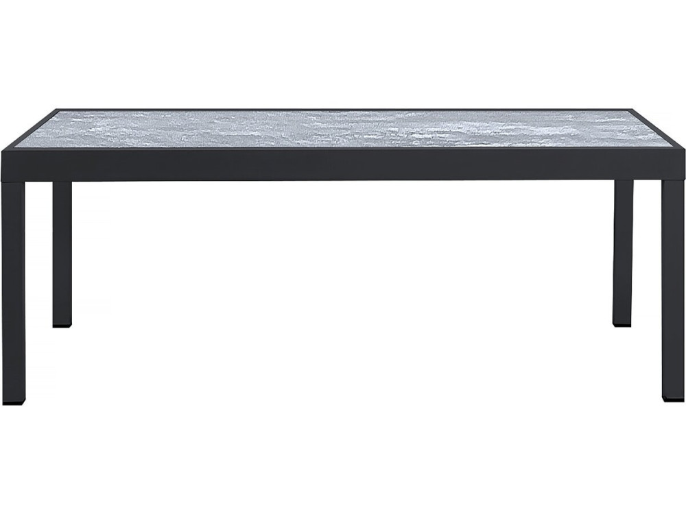 Table extensible et chaises de jardin en aluminium "Lagos" - 200/320 x 105 x 76 cm - Taupe - 10 places