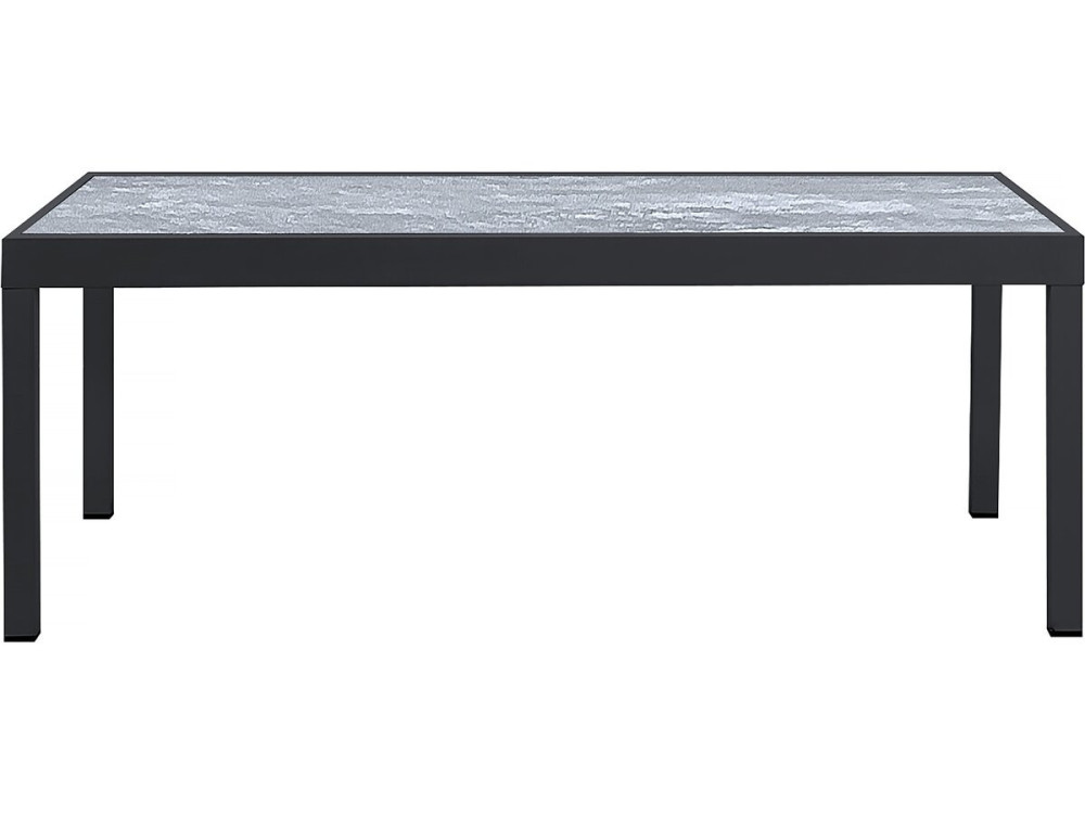 Table extensible et chaises de jardin en aluminium "Lagos" - 200/320 x 105 x 76 cm - Taupe - 12 places