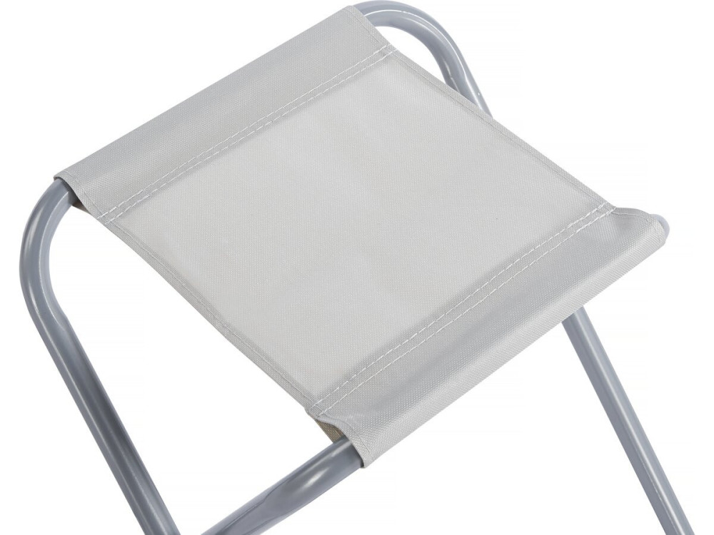Ensembe table de camping et 4 tabourets pliants - 125 x 60 cm - Blanc