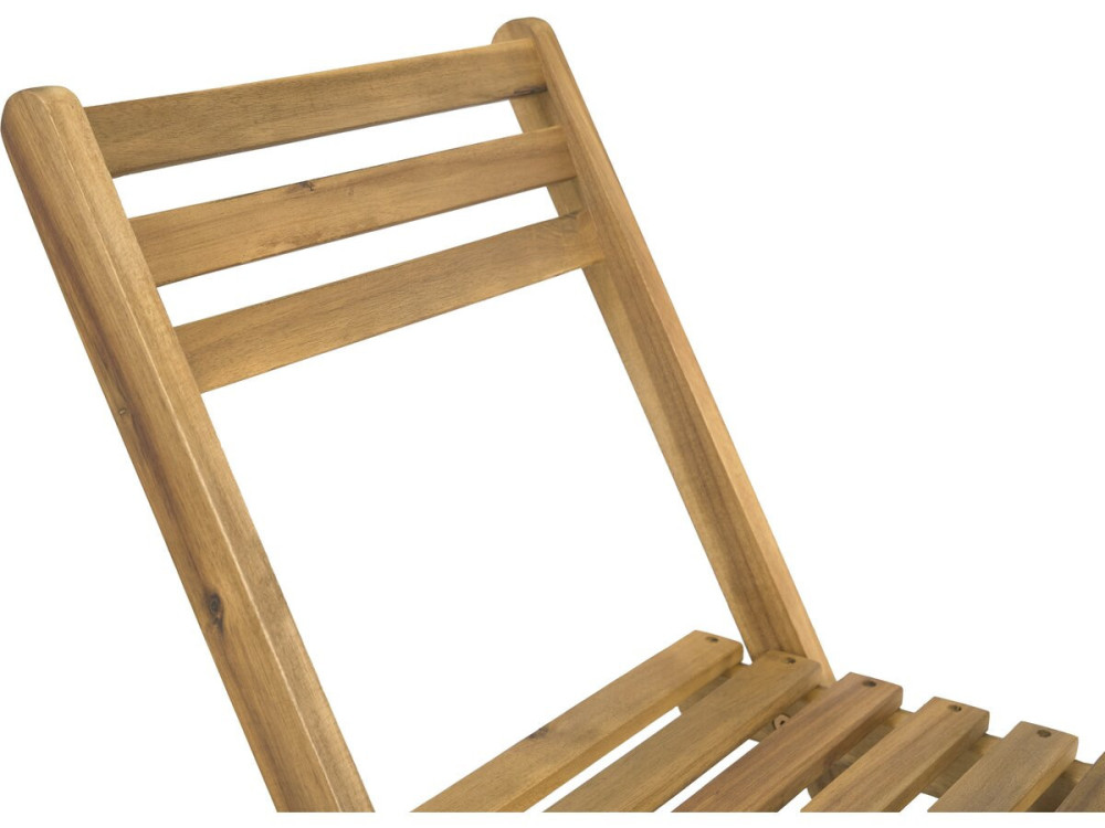 Ensemble table et chaises de jardin "Aldo" en bois - 2 places - Marron