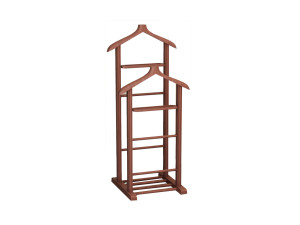 Portant à vêtement en bois "Beta" - 33 x 46 x 120 cm - Marron