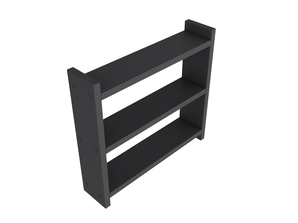 Étagère de cuisine en bois "Cosmic" - 44 x 10 x 40 cm - Gris anthracite