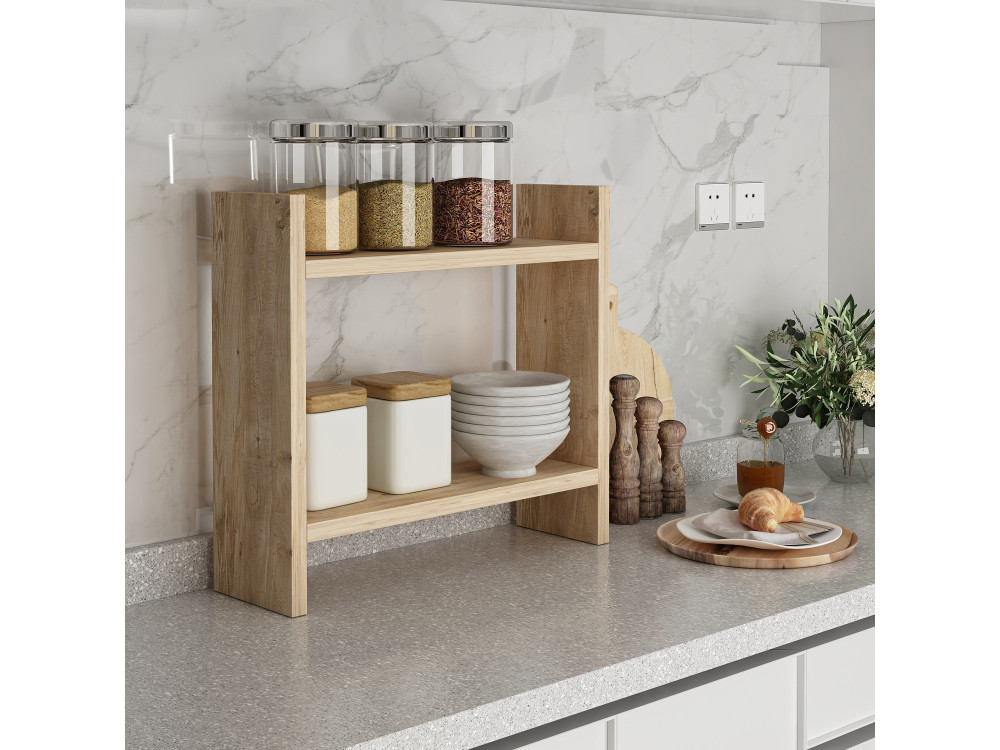 Étagère de cuisine en bois "Denver" - 34 x 10 x 30 cm - Pin atlantique