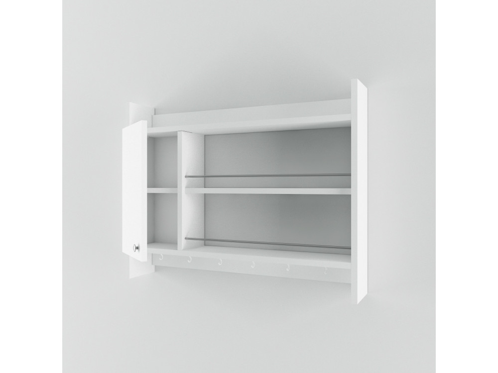 Etagère de cuisine en bois "Knerr" - 85 x 13 x 65 cm - Blanc