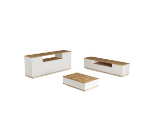 Ensemble de meubles de salon en bois "FR18" - 180 x 44 x 44 cm - Blanc