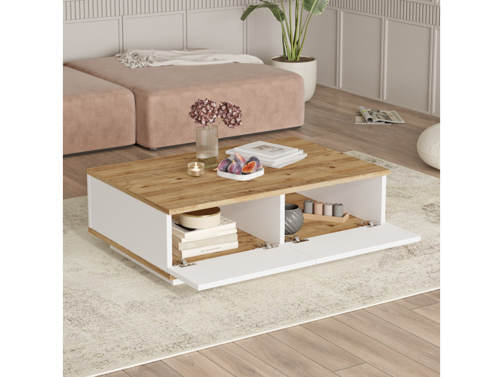 Ensemble de meubles de salon en bois "FR18" - 180 x 44 x 44 cm - Blanc