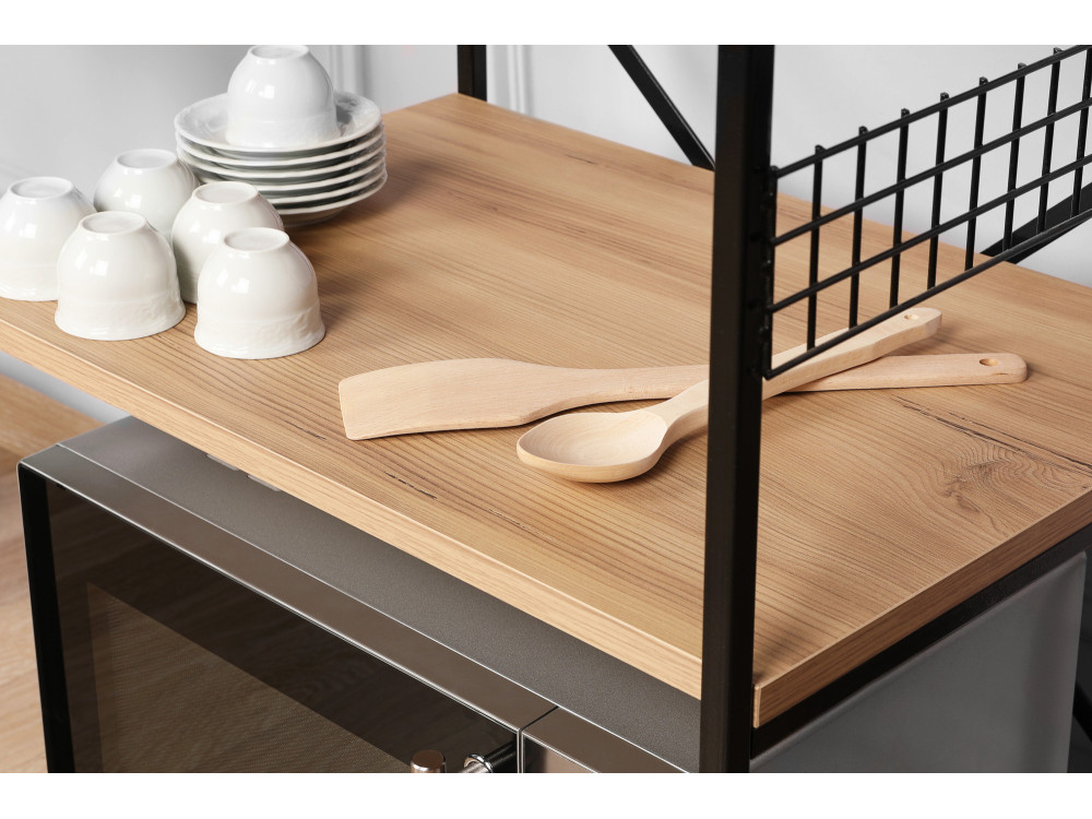 Meuble multi-usages en bois "Anemon" - 60 x 45 x 124 cm - Marron