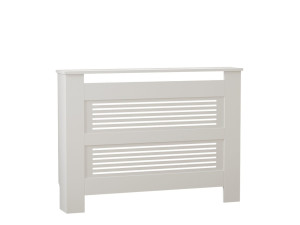 Armoire de radiateur en bois "Termora" 112 x 19 x 82 cm - Blanc