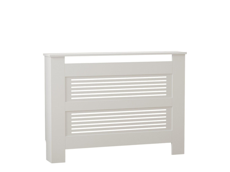 Armoire de radiateur en bois "Termora" 112 x 19 x 82 cm - Blanc