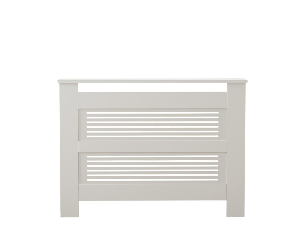 Armoire de radiateur en bois "Termora" 112 x 19 x 82 cm - Blanc
