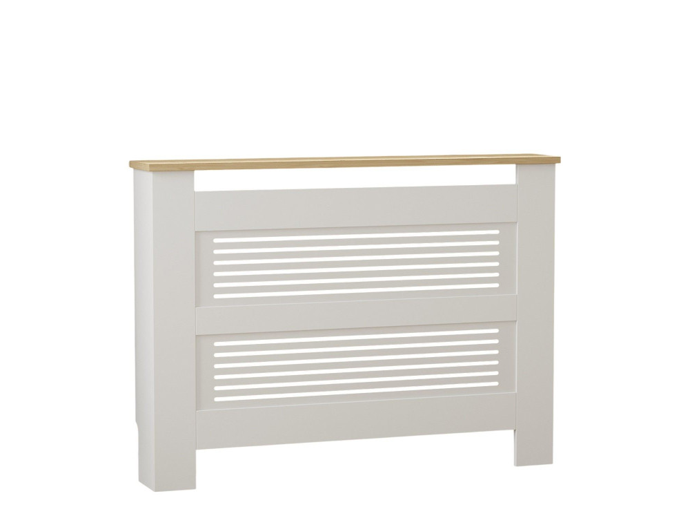 Armoire de radiateur en bois "Termora" 112 x 19 x 82 cm - Chêne saphir