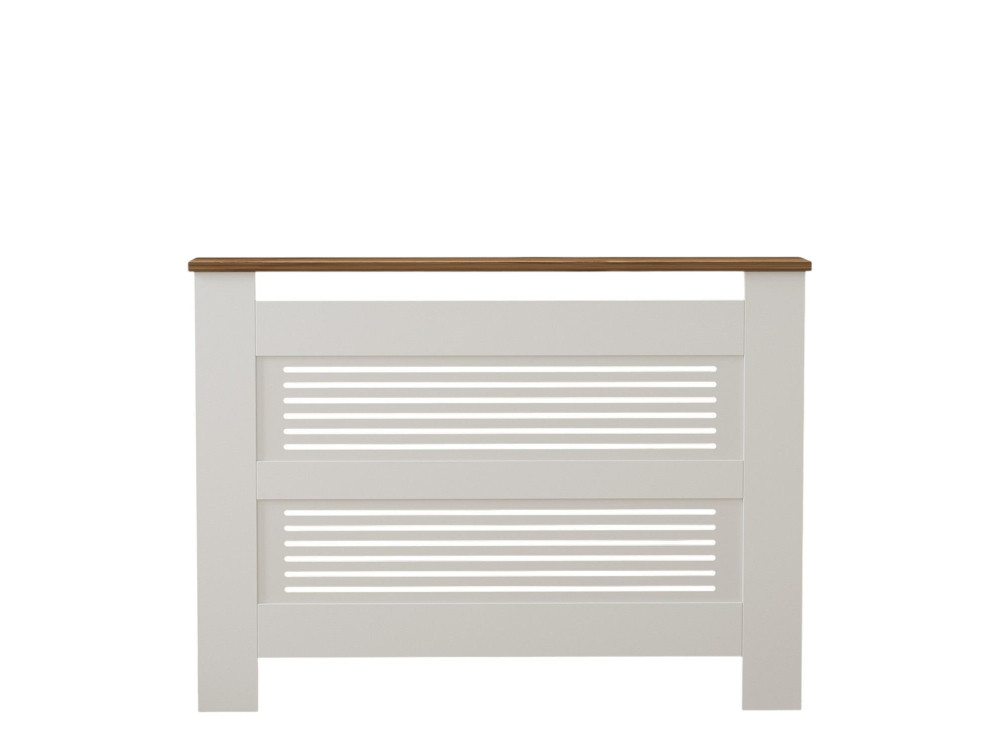 Armoire de radiateur en bois "Termora" 112 x 19 x 82 cm - Noyer