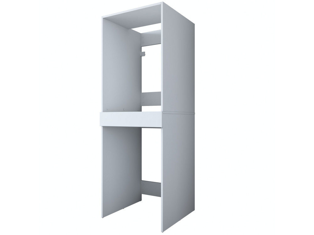 Meuble pour machine à laver en bois "Dorma" - 66 x 65 x 189 cm - Blanc
