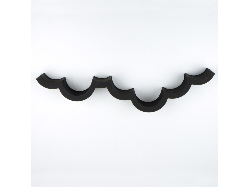 Porte-papier toilette en bois "WC018" - 62 x 16 x 9 cm - Noir