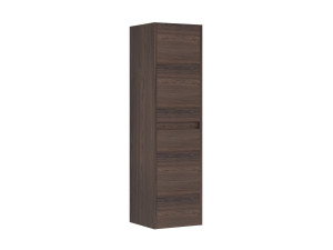 Armoire de Salle de Bain "Side 40" - 40 x 27 x 138 cm - Dark Walnut