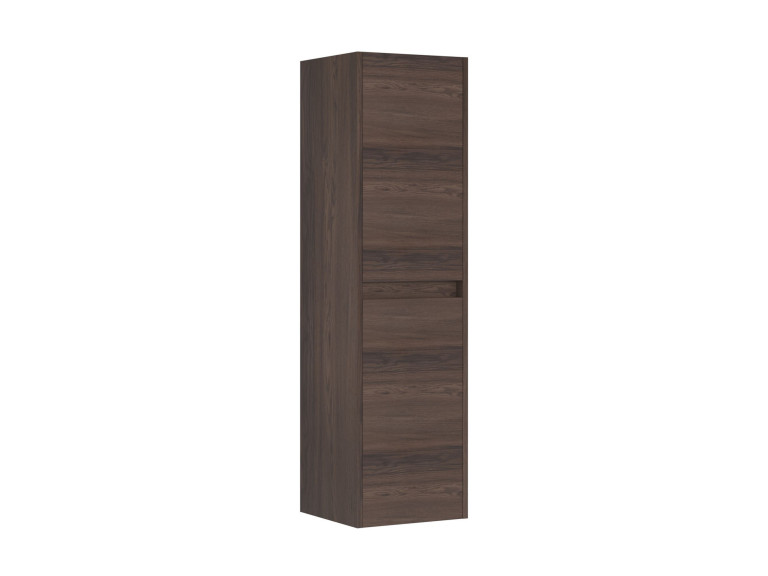 Armoire de Salle de Bain "Side 40" - 40 x 27 x 138 cm - Dark Walnut