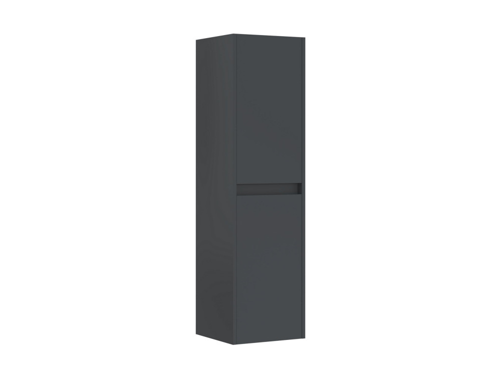 Armoire de Salle de Bain "Side 40" - 40 x 27 x 138 cm - Matte Anthracite