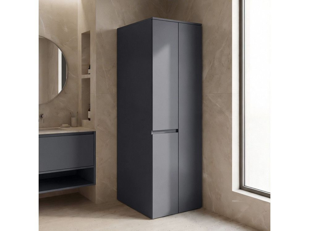 Armoire de Salle de Bain "Solis 60" -  cm - Matte Anthracite