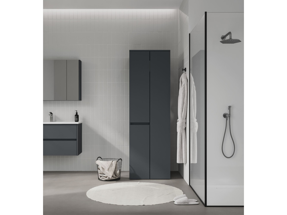 Armoire de Salle de Bain "Solis 60" -  cm - Matte Anthracite