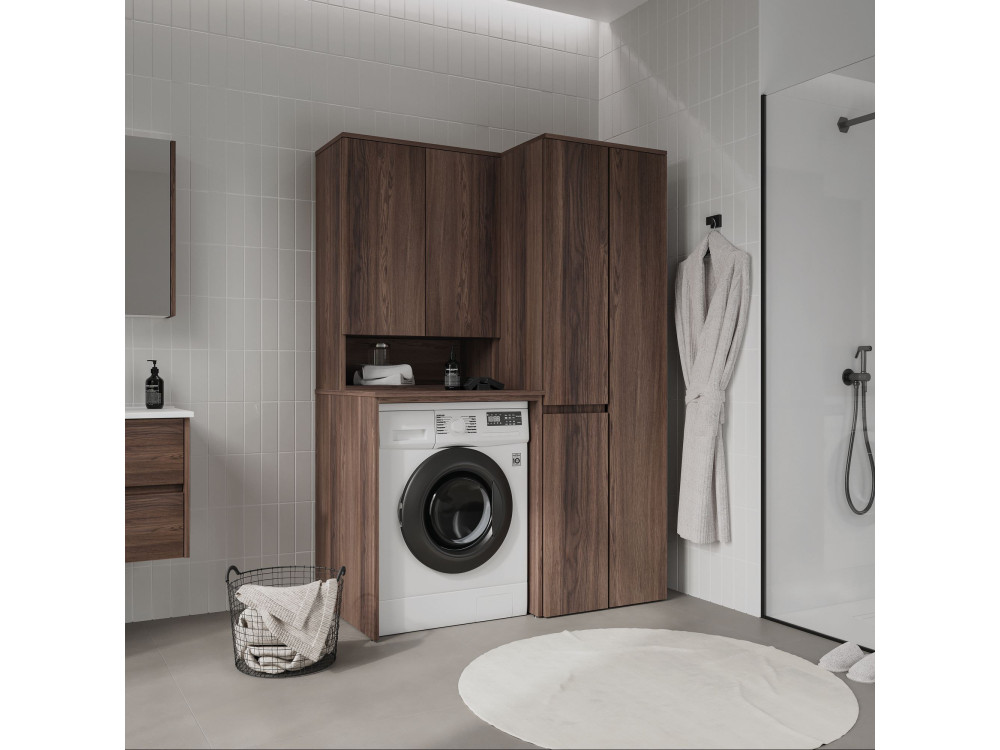 Armoire de Salle de Bain "Solis 60" -  cm - Dark Walnut