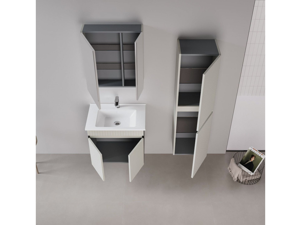 Armoire de Salle de Bain "Tivoli 40" -  cm - Matte Cashmere