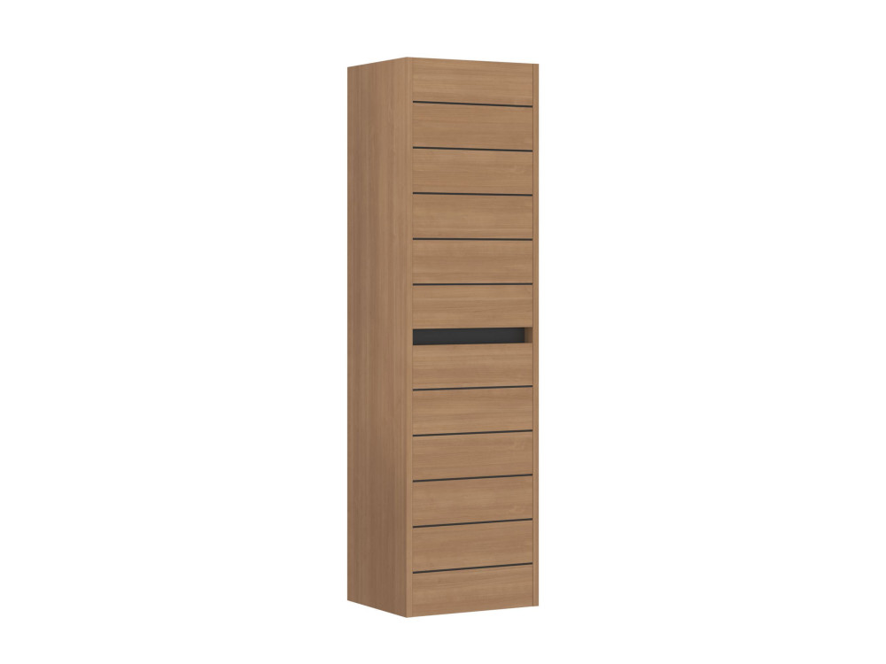 Armoire de Salle de Bain "Ricato 40" - 42 x 27 x 138 cm - Walnut
